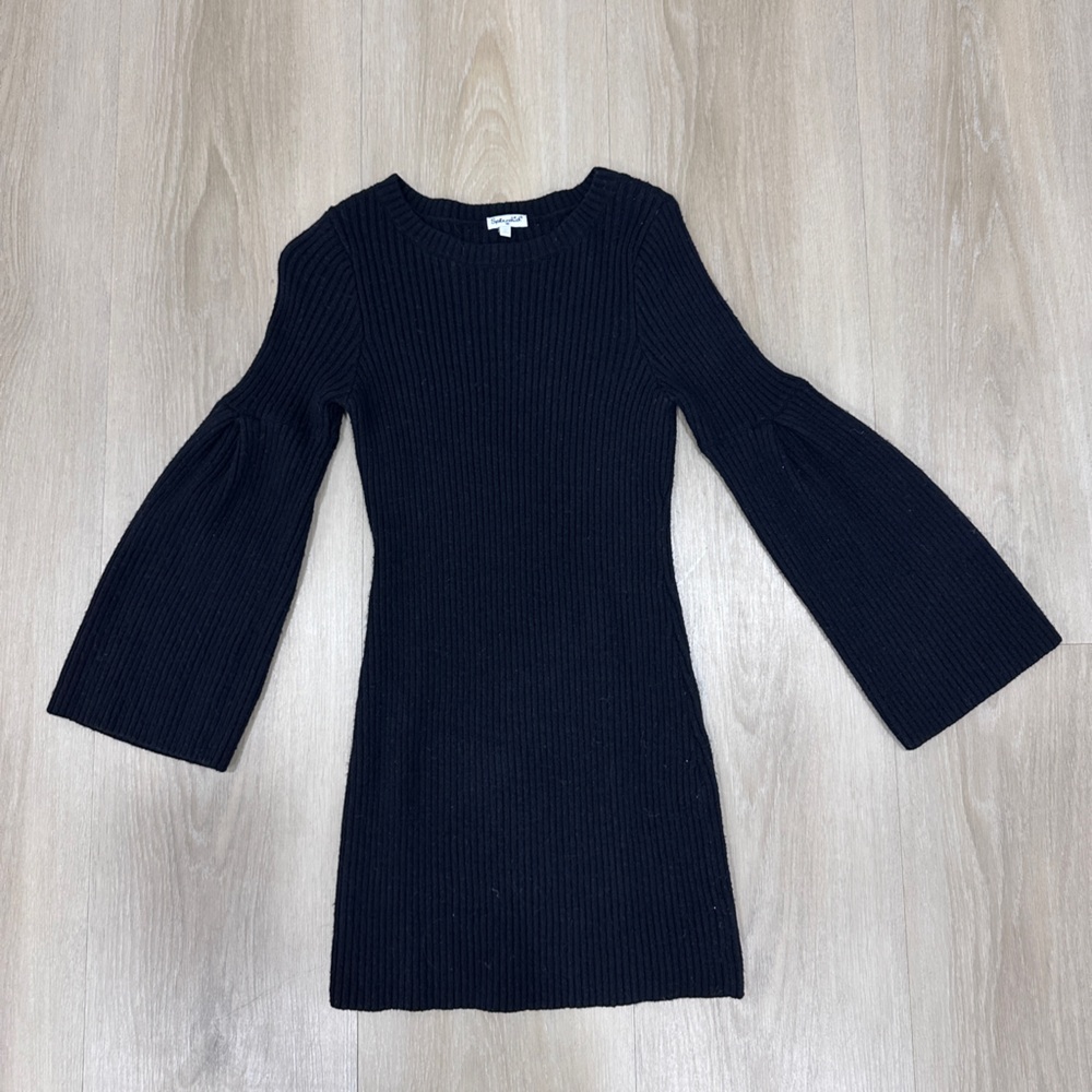 Splendid Girls Sweater Dress Size 10, Black - Picture 1 of 6